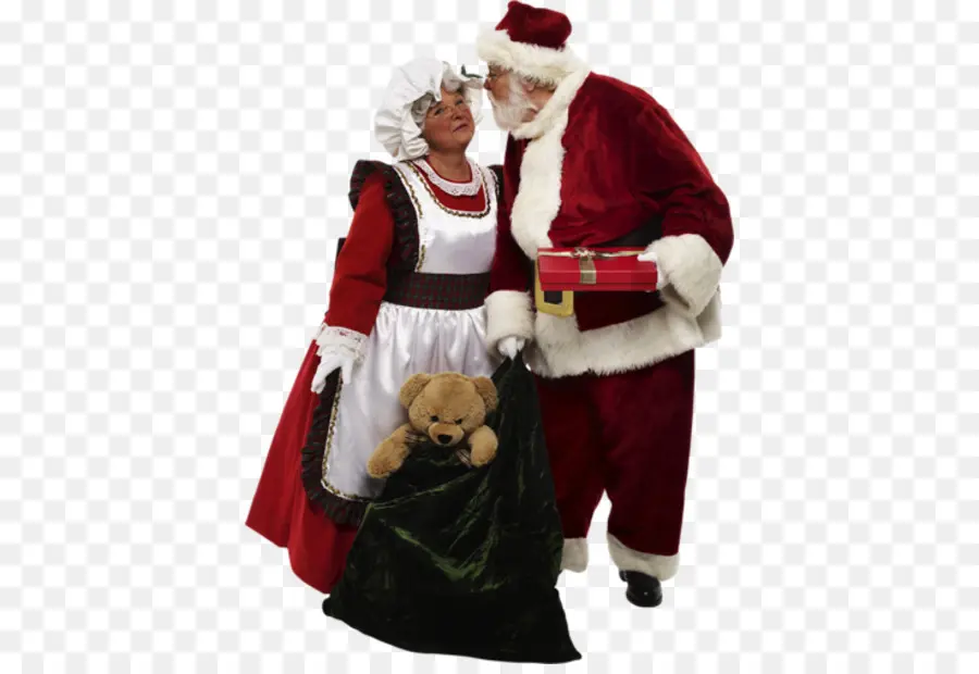 Papá Noel Y La Señora Claus，Navidad PNG