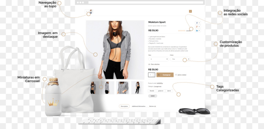 Ecommerce，Diseño Web PNG