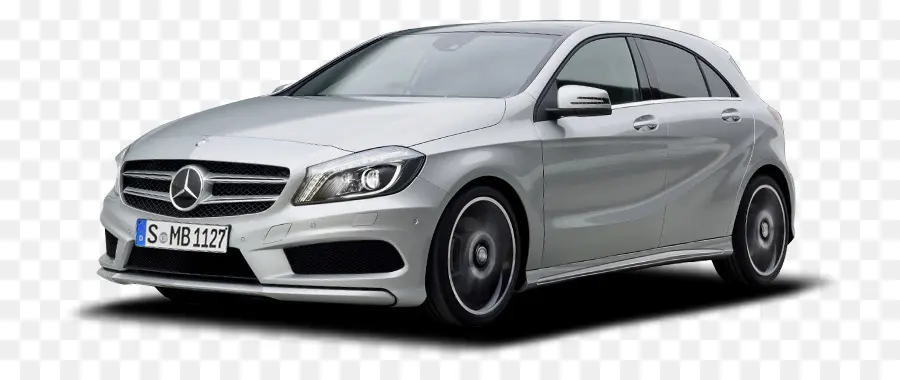 Coche Hatchback Blanco，Mercedes PNG