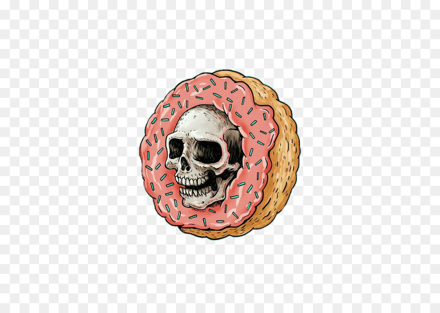 Donut De Calavera，Postre PNG