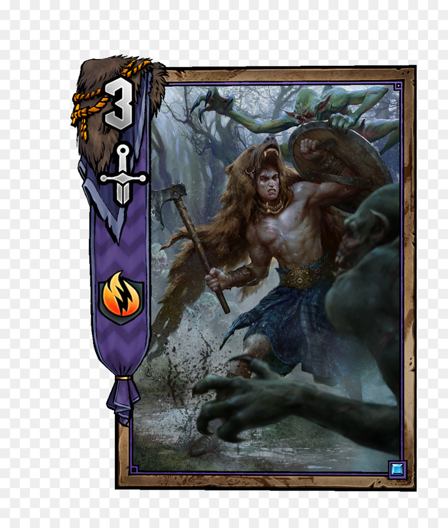 Gwent The Witcher Juego De Cartas，Berserker PNG