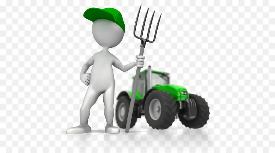 Granjero Con Tractor，Agricultor PNG