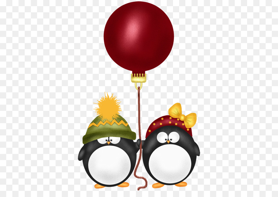 Pingüinos Con Globo，Gorros De Invierno PNG