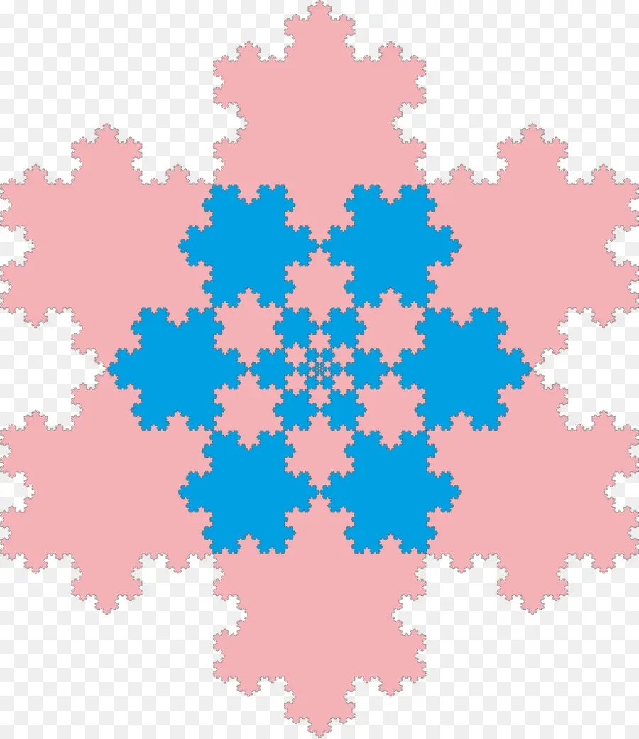 Copo De Nieve De Koch，Fractal PNG