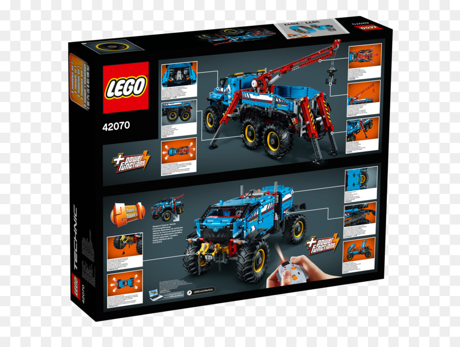 Lego 42070 Technic 6x6 Todo Terreno Camiones De Remolque，Lego Technic PNG