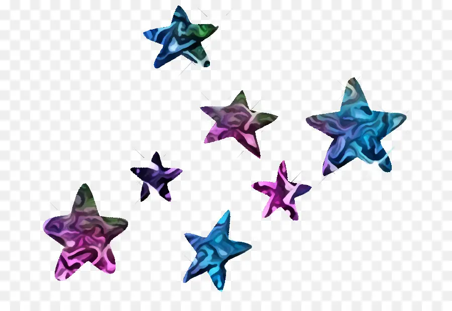 Estrellas，Púrpura PNG