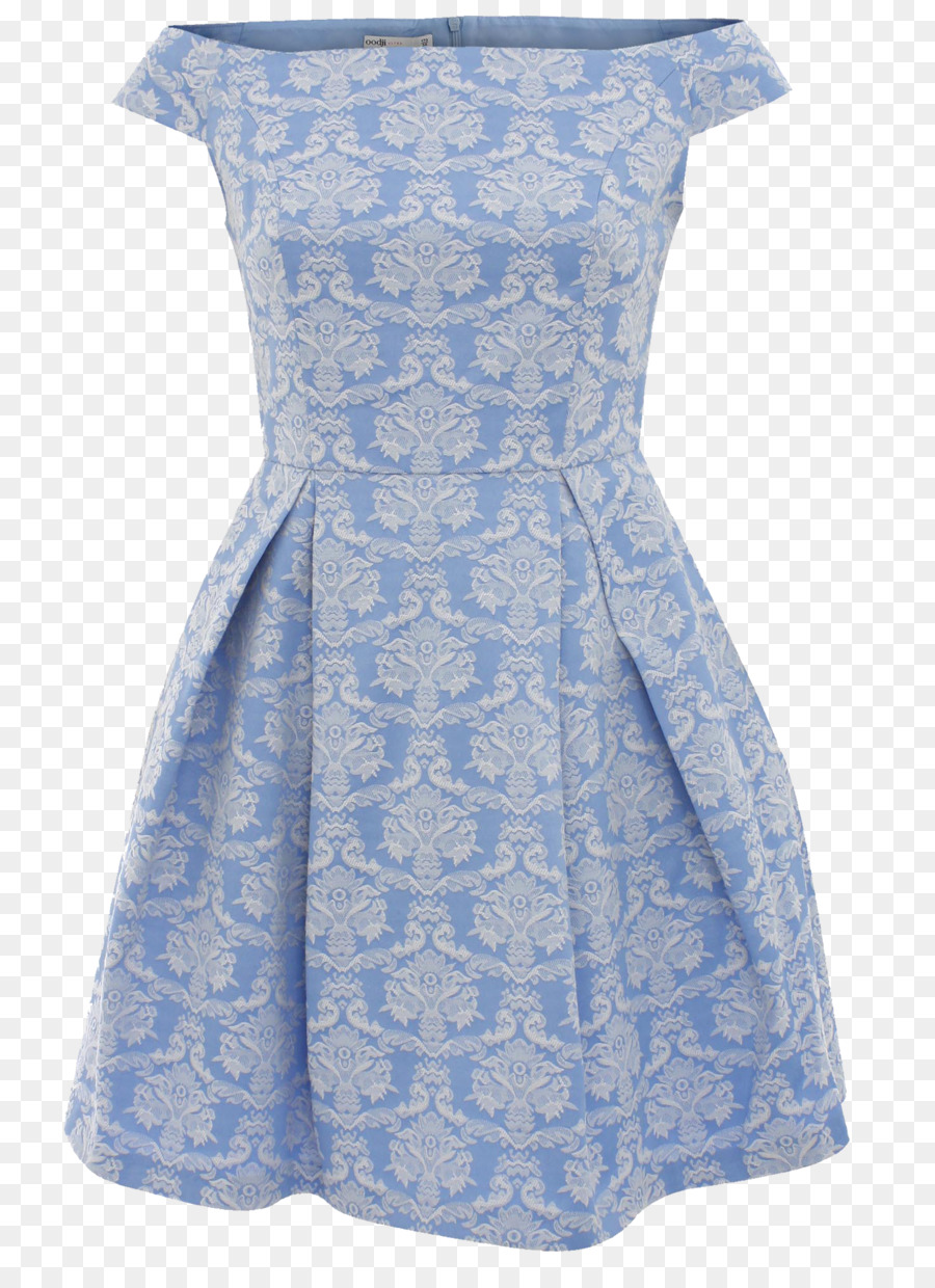 Vestido Azul，Moda PNG