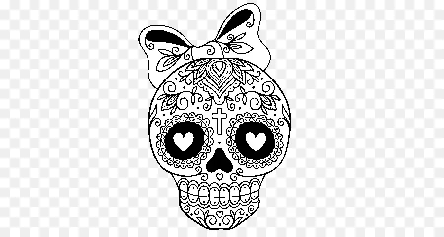 Calavera Decorativa，Arco PNG