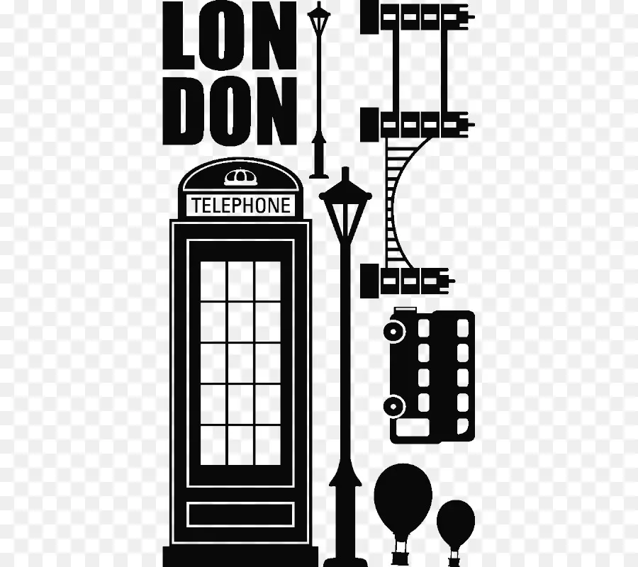 Londres，Cabina Telefónica PNG