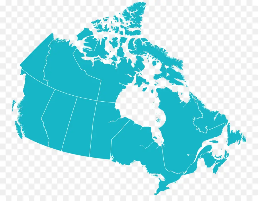 Canadá，Mapa Del Vector PNG