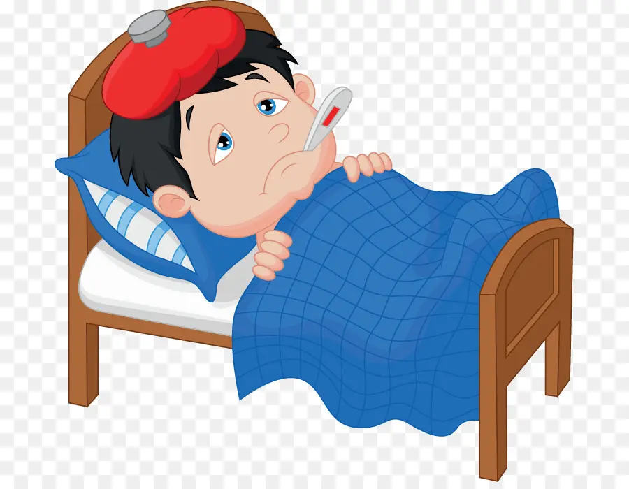 Niño Enfermo，Cama PNG