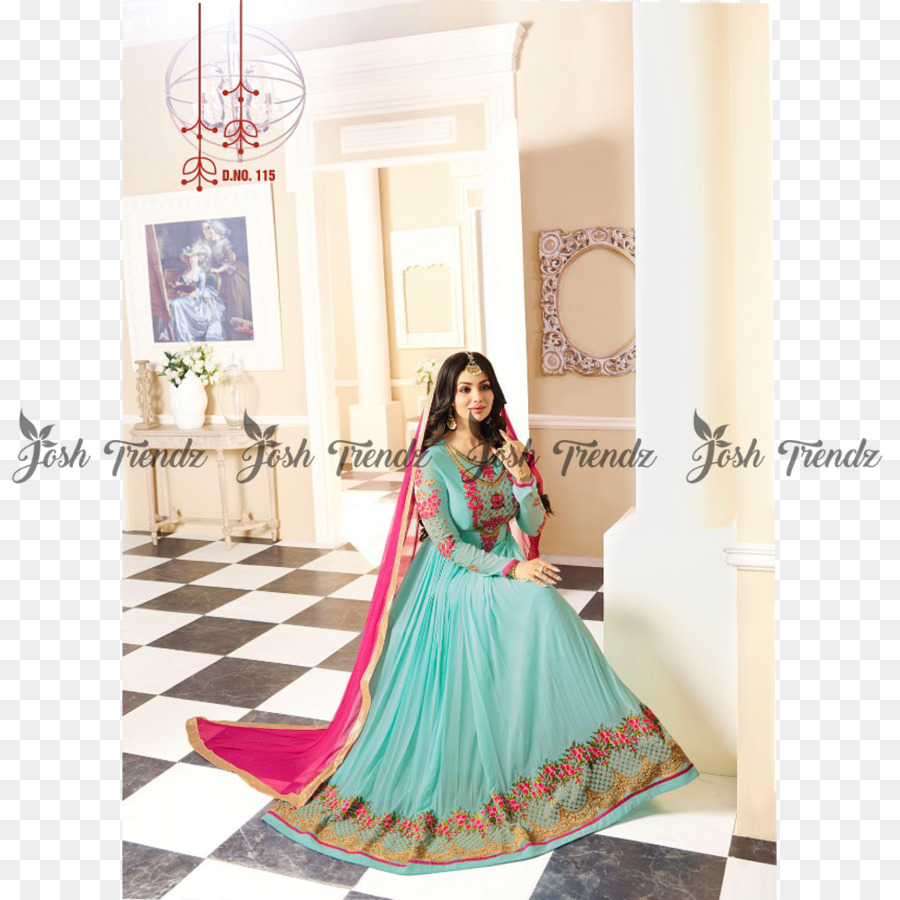 Georgette，Traje De Salwar Anarkali PNG