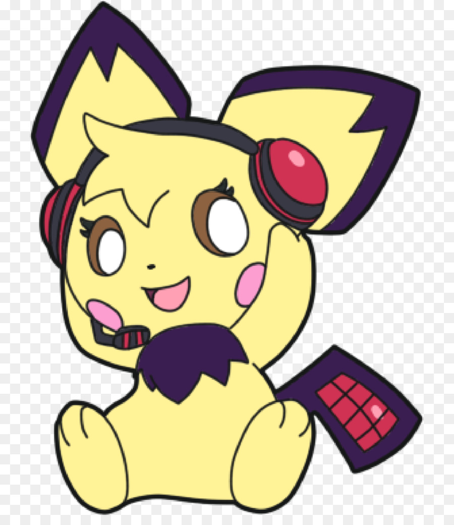 Pichu Con Auriculares，Pokemon PNG