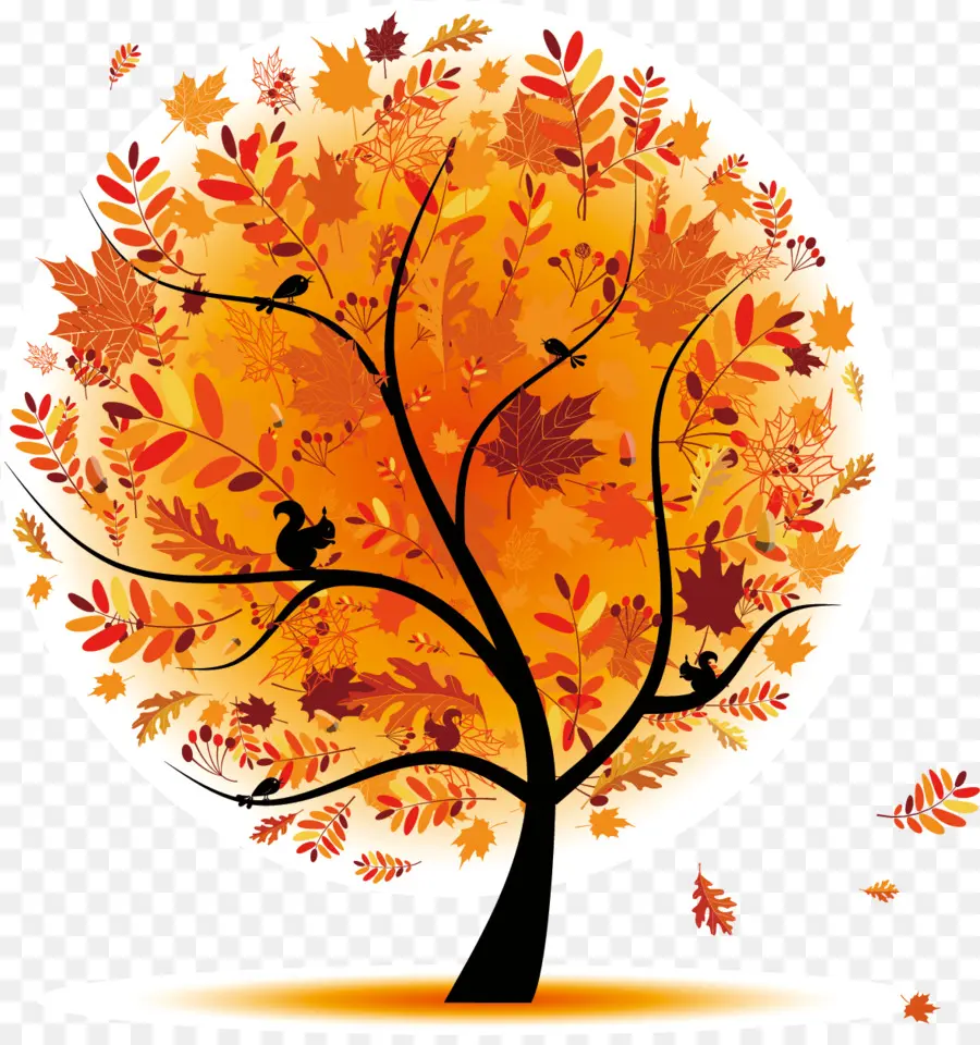 árbol De Otoño，Hojas PNG