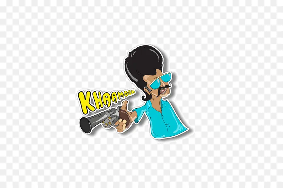 Personaje De Dibujos Animados Con Pistola，Pistola PNG