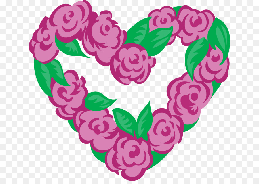 Corazón Rosa Púrpura，Forma De Corazón PNG