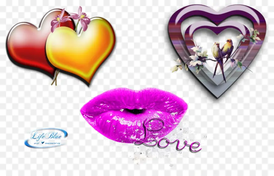 Corazones Y Labios，Amar PNG