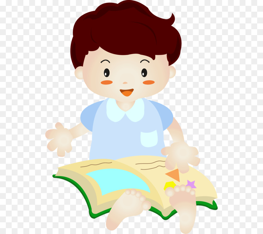 Niño Leyendo，Libro PNG