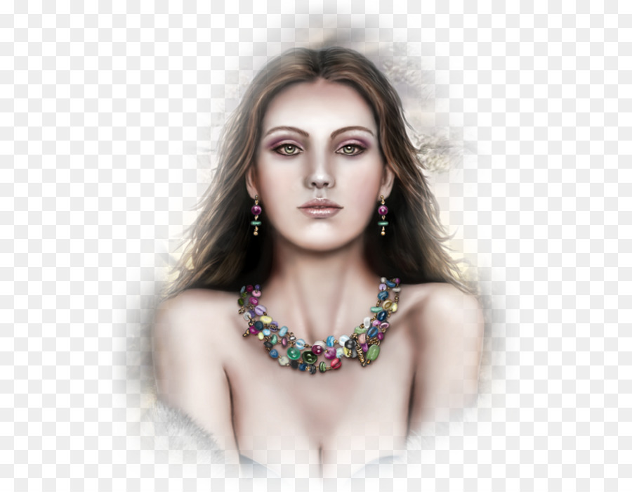 Retrato De Mujer，Joyas PNG