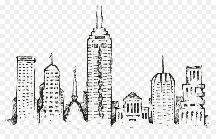 Skyline，Dibujo PNG