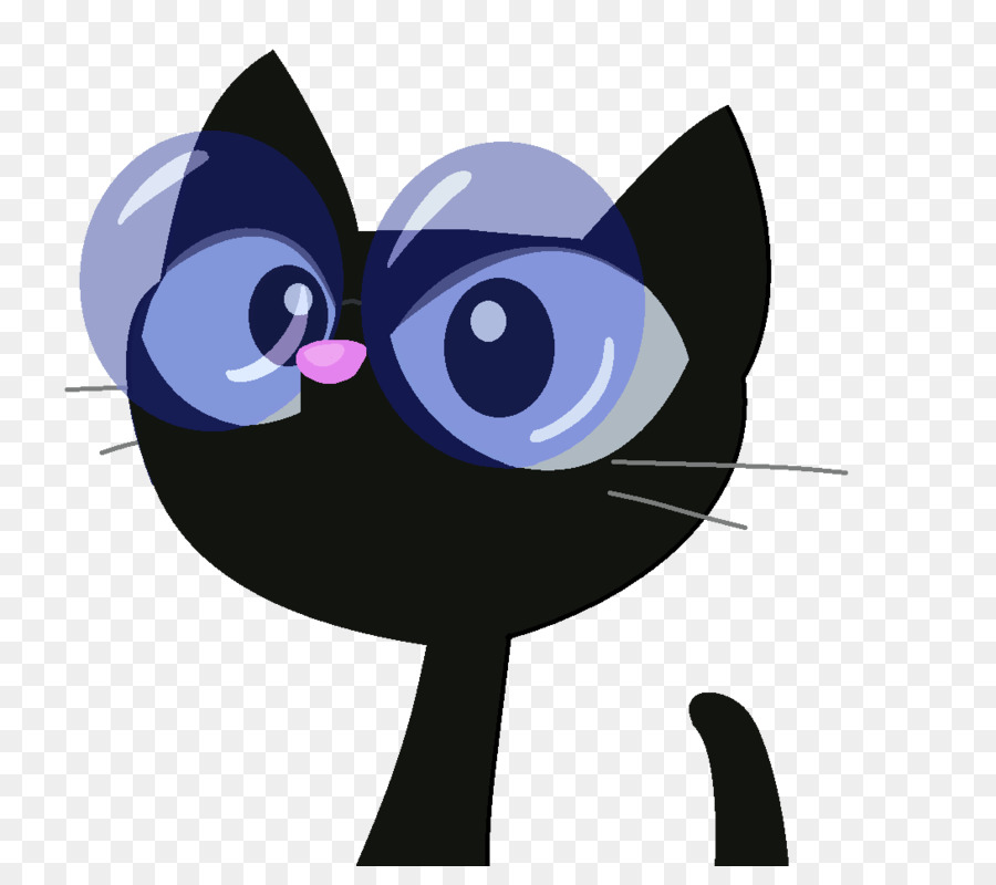 Gato Negro Con Gafas，Anteojos PNG