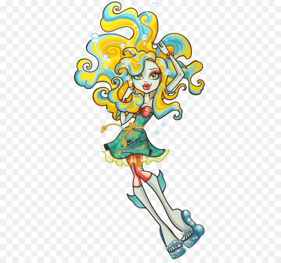 Lagoona Blue，Monster High PNG