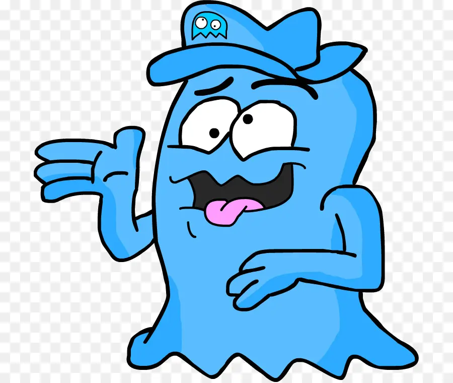 Fantasma，Azul PNG