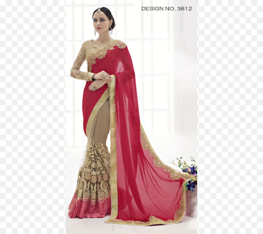 Vestido Tradicional，Rojo PNG