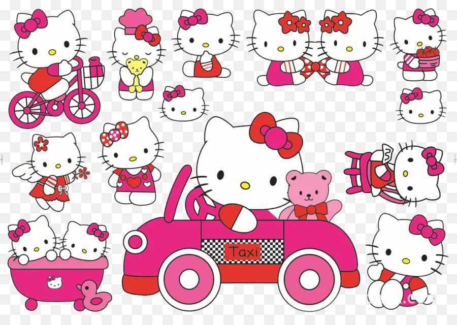 Hello Kitty，La Calcomanía De Pared PNG