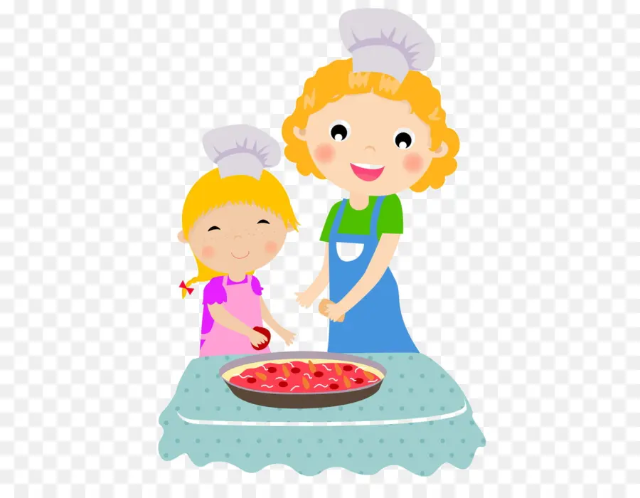 Madre E Hija Cocinando，Cocina PNG