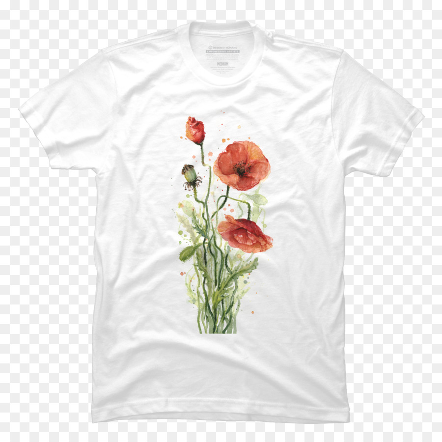 Camiseta Flores，Vestir PNG