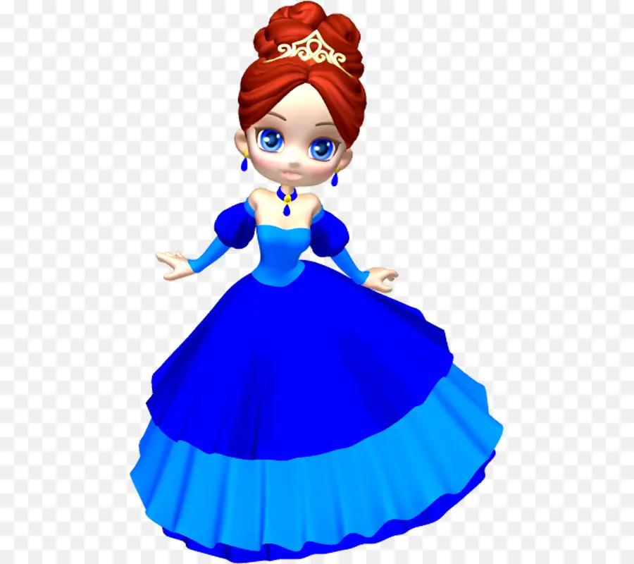 Vestido Azul，Princesa PNG