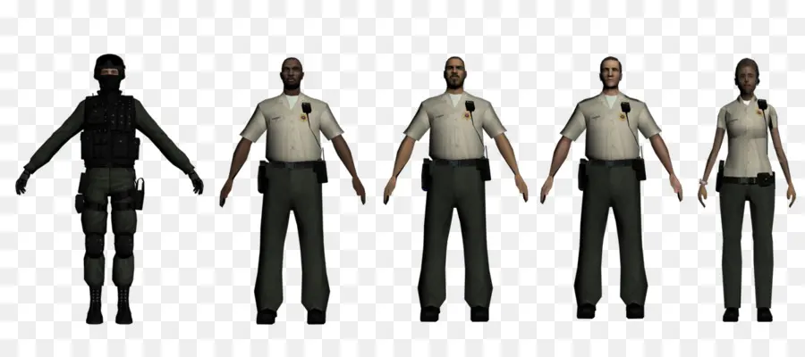 Personajes Policiales，Uniforme PNG