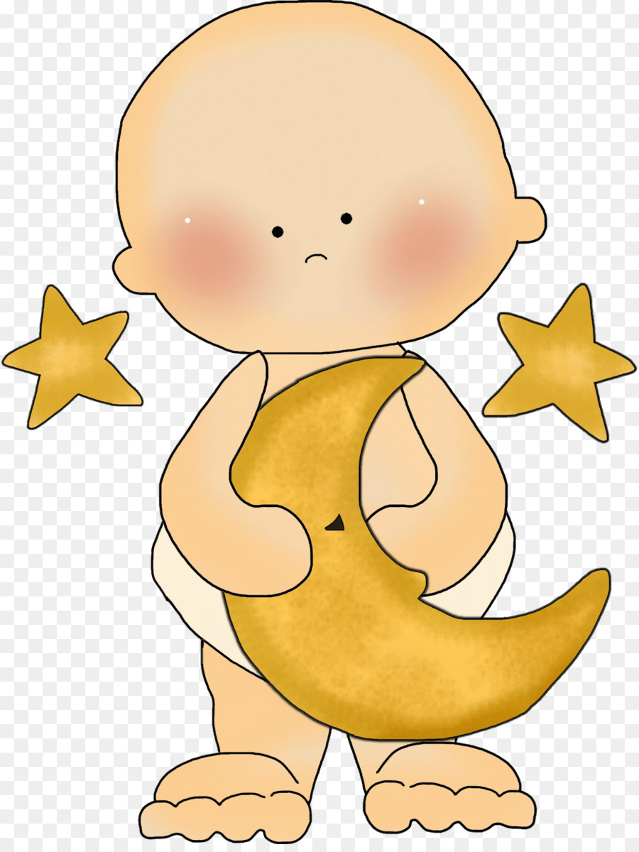 Bebé Caricatura，Luna PNG