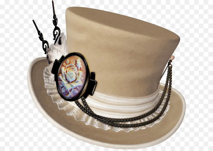 Sombrero Steampunk，Pluma PNG