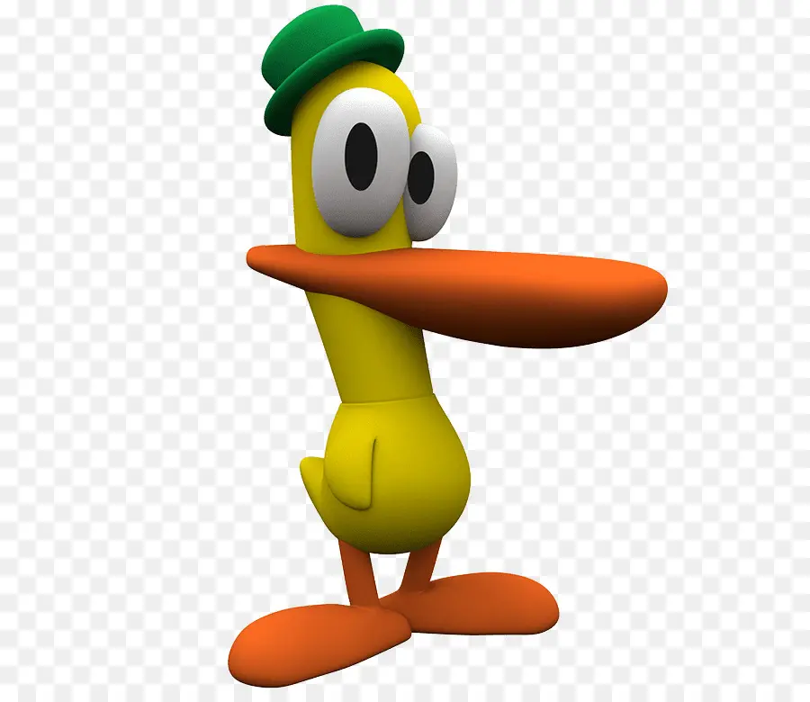 Pato Amarillo，Sombrero Verde PNG