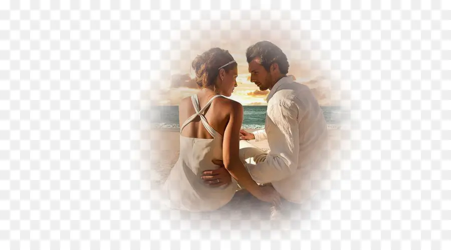 Pareja En La Playa，Romance PNG