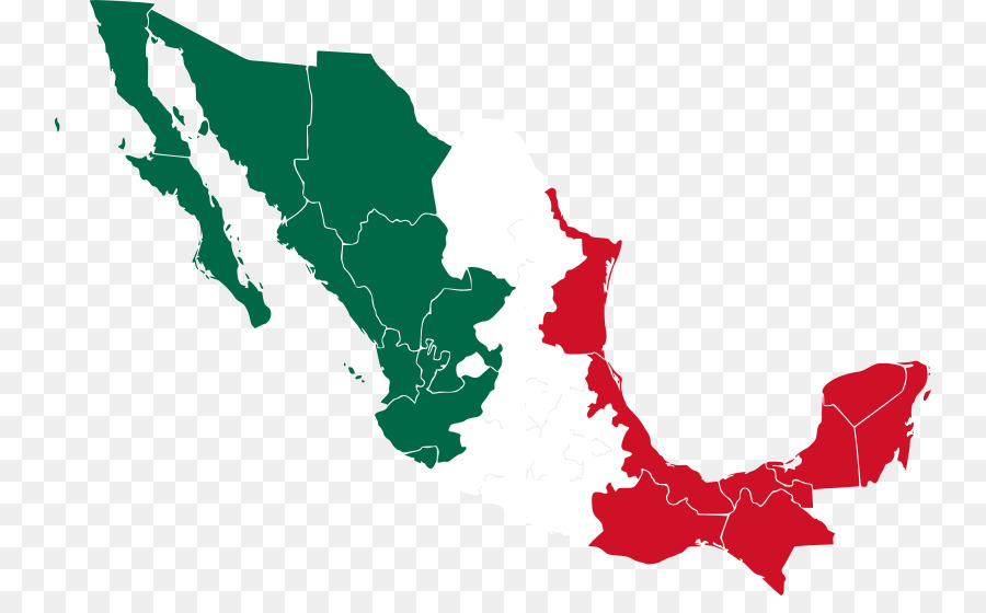 Mapa De México，Verde PNG