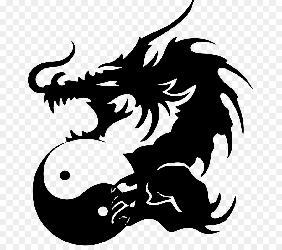 El Yin Y El Yang，Dragón Chino PNG