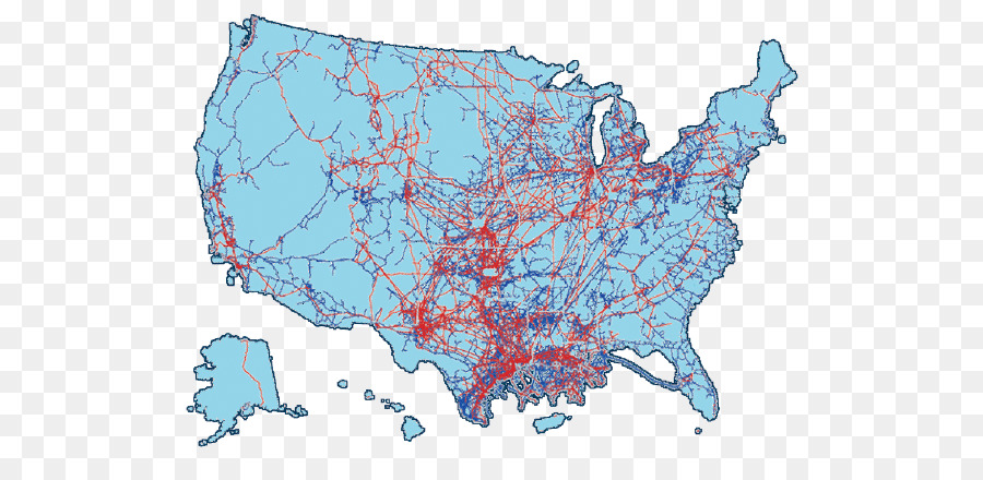 Estados Unidos，Transporte Por Tuberías PNG