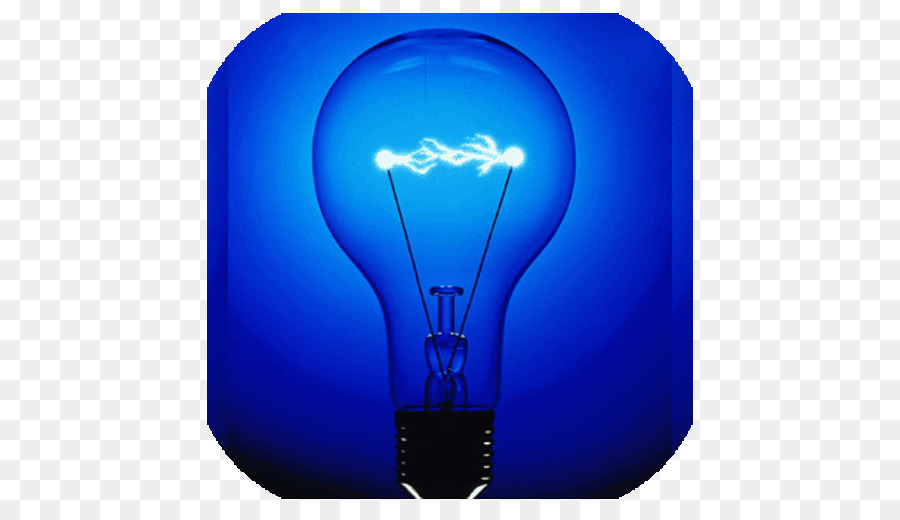 Bombilla De Luz Azul，Electricidad PNG