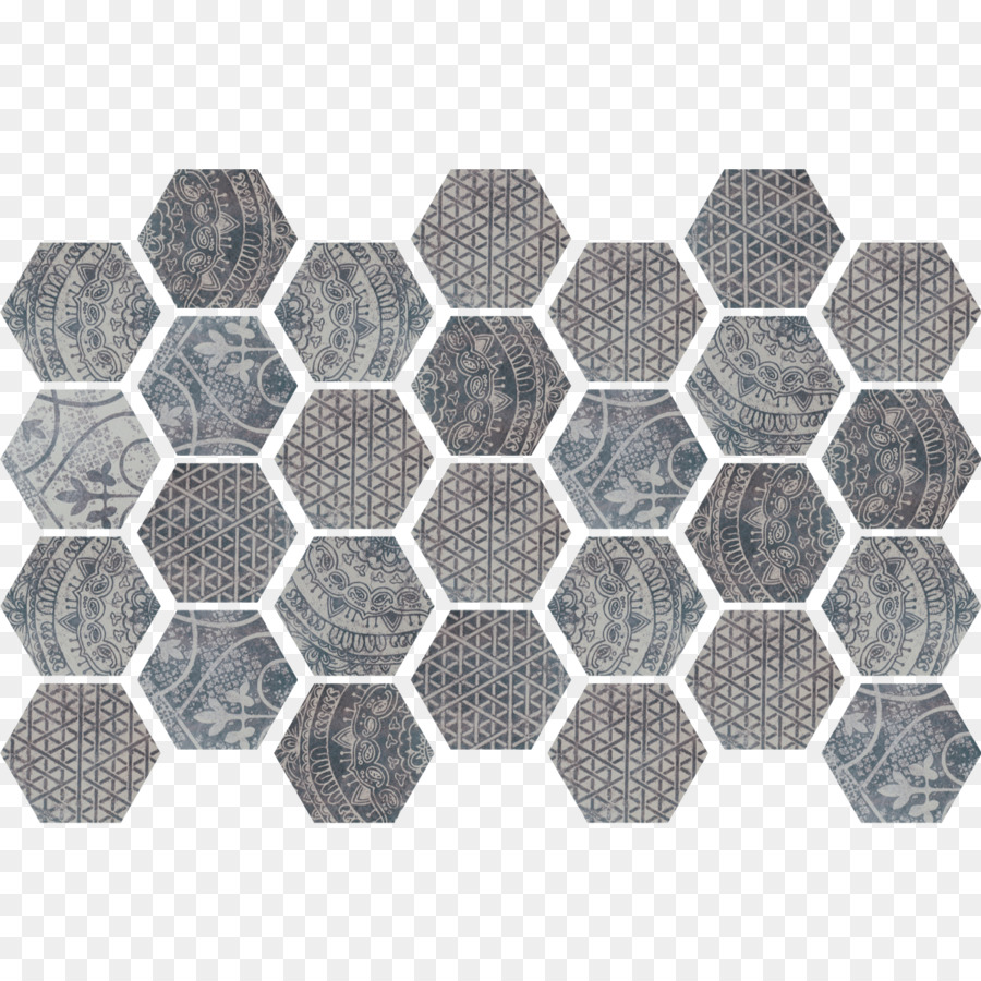 Azulejos Hexagonales，Patrón PNG