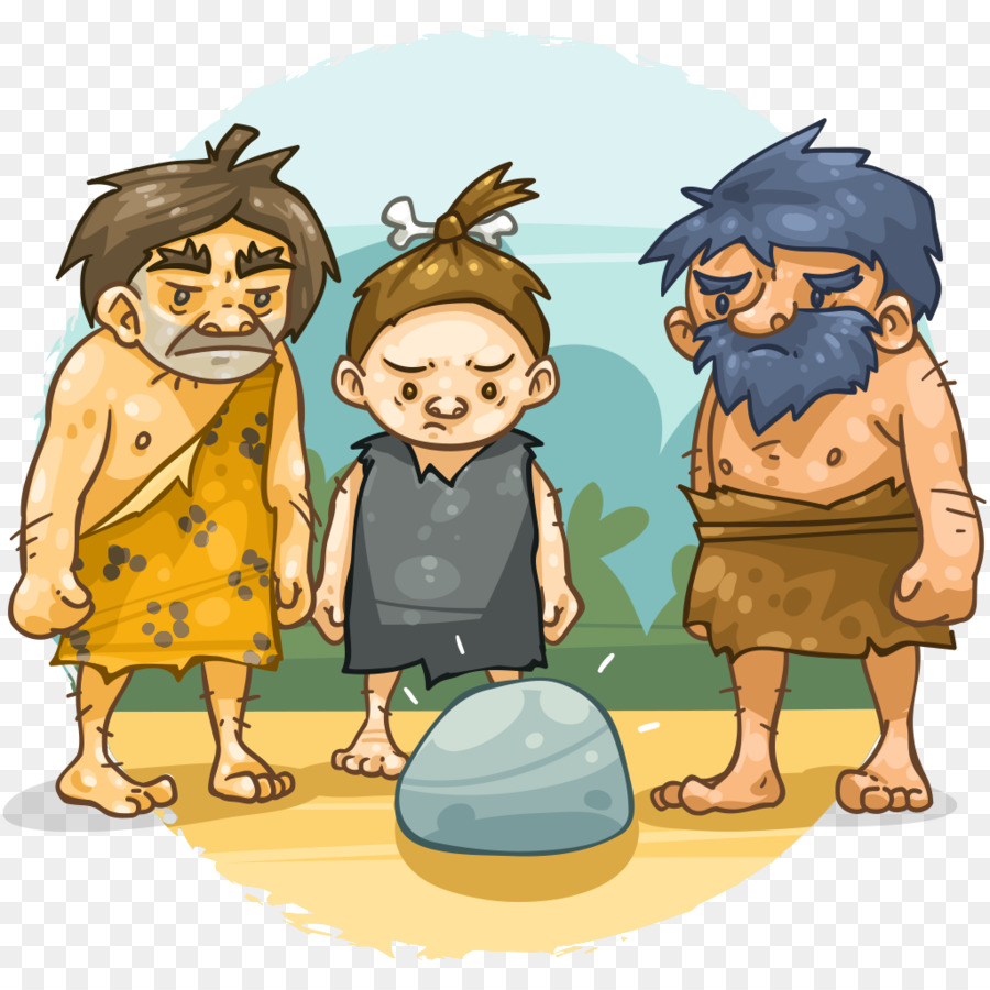 Hombres De Las Cavernas，Dibujos Animados PNG