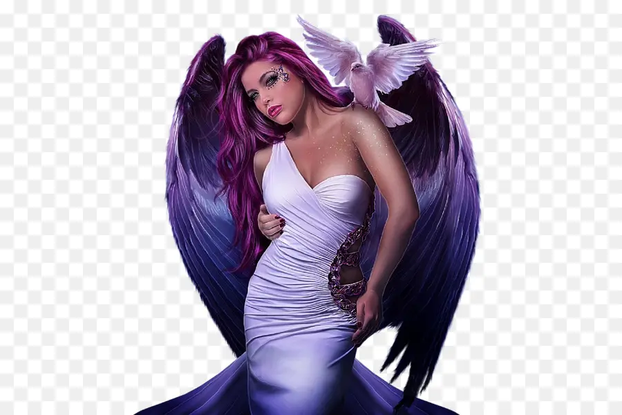 Mujer De Fantasía，Ángel PNG