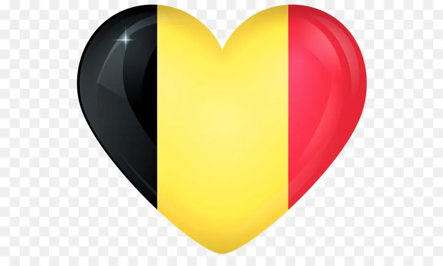 Corazón De La Bandera De Bélgica，Nacional PNG