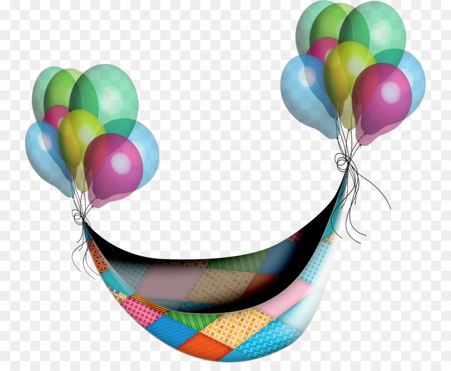 Hamaca Con Globos，Vistoso PNG