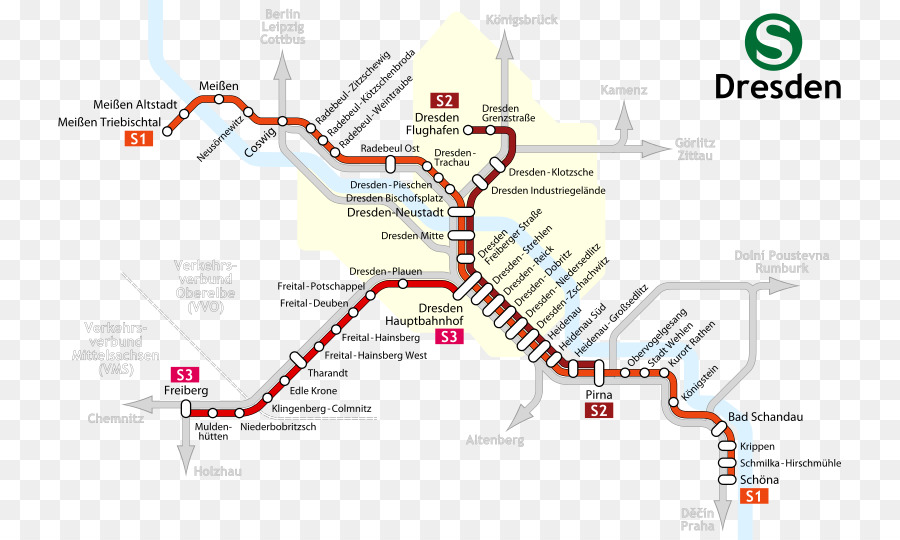 Mapa De Dresde，Transporte PNG