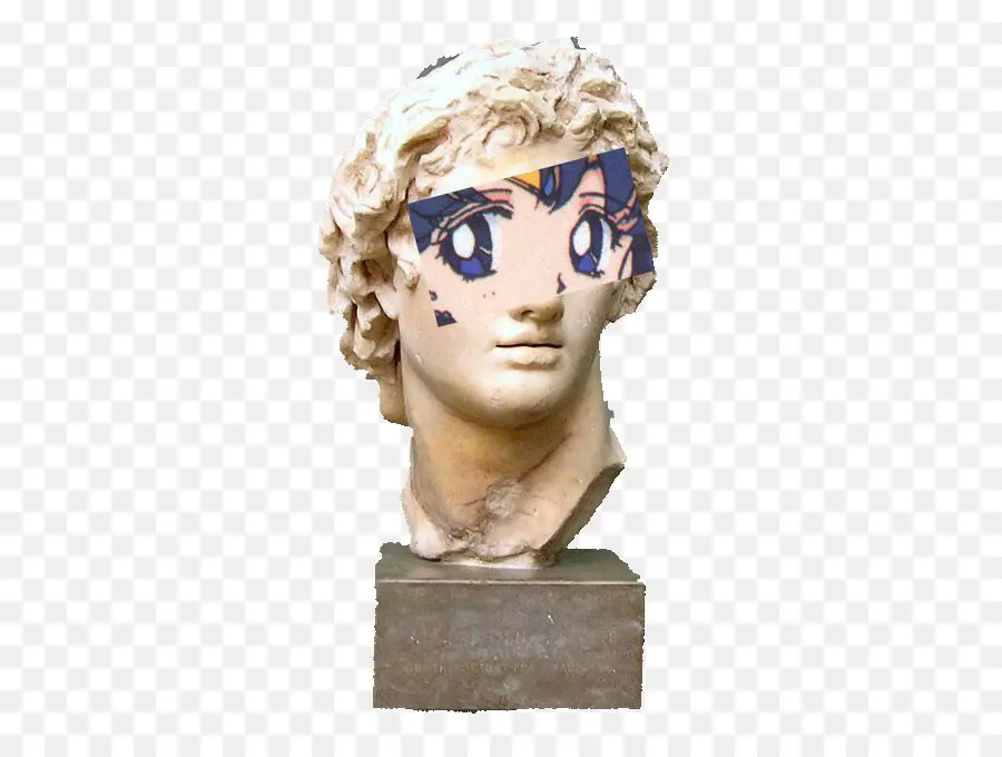 Estatua Con Ojos De Anime，Busto PNG