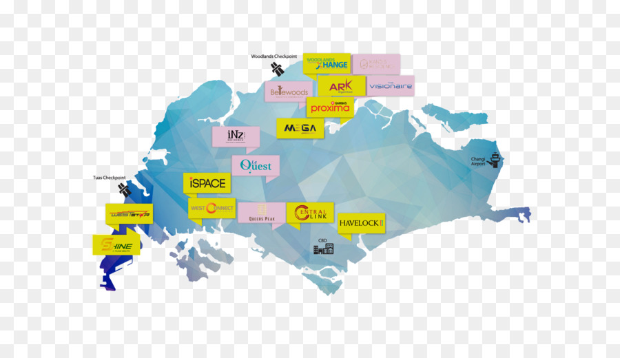 Singapur，Mapa Del Vector PNG