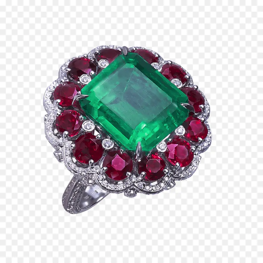 Anillo De Piedras Preciosas Verdes，Piedra Preciosa PNG